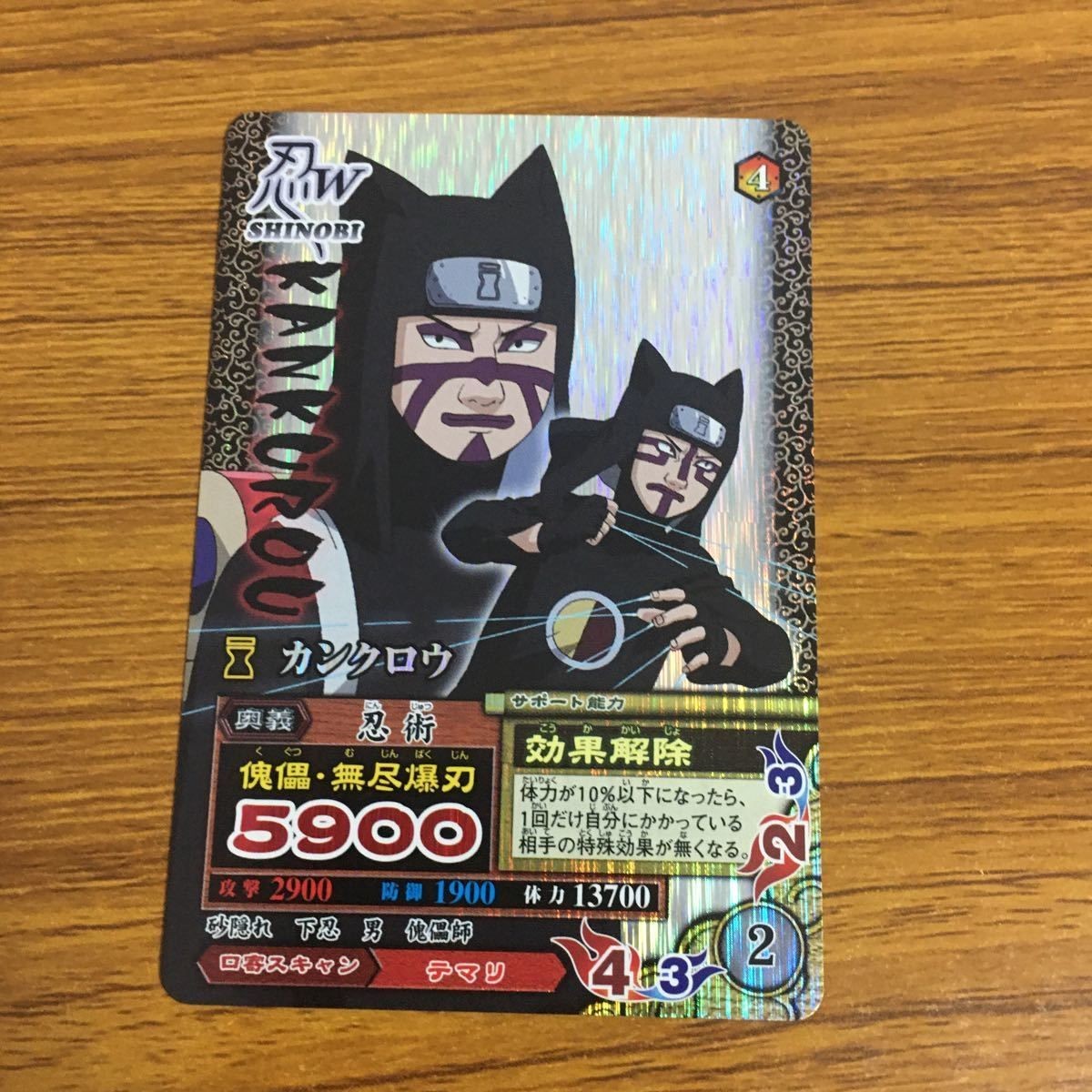 カード トレカ NARUTO ナルト カンクロウ レア 118