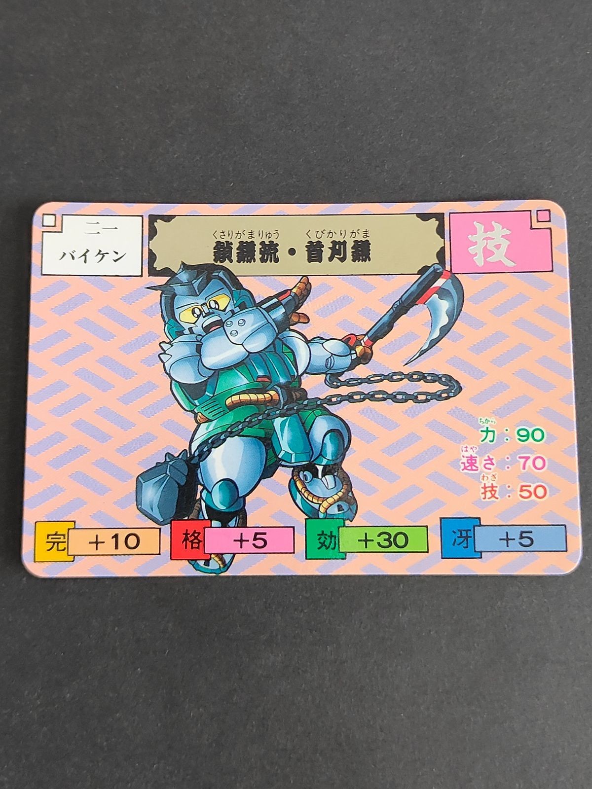 バイケン からくり剣豪伝 ムサシロード マインド スタジオぴえろ カード カードダス バンダイ 1991