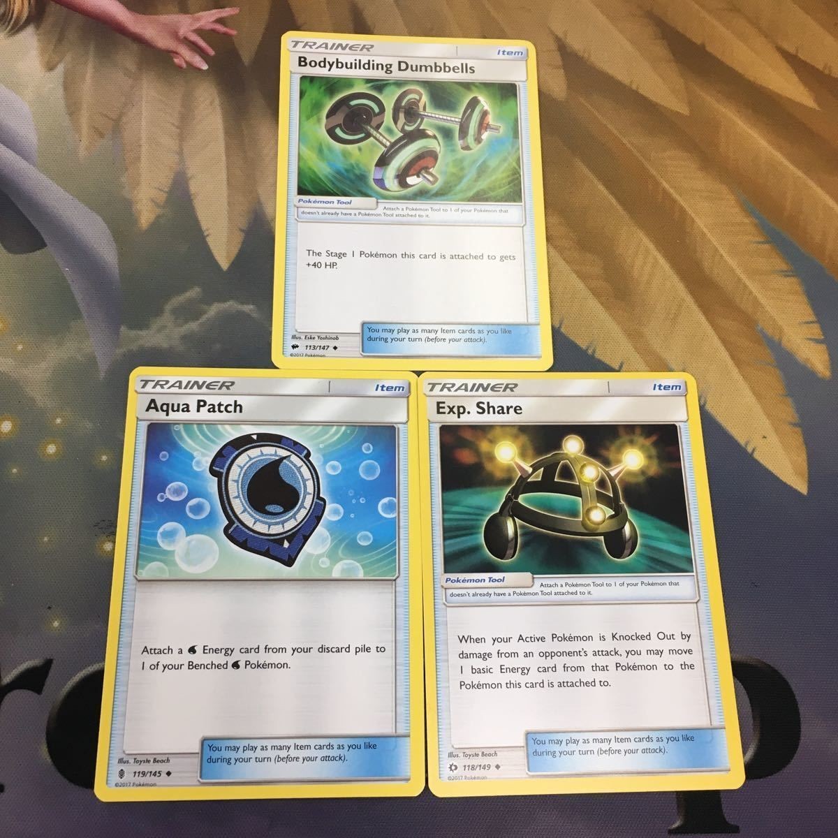ポケモンカード 旧裏面 海外 英語版 3枚 ムキムキダンベル アクアパッジ 学習装置 31