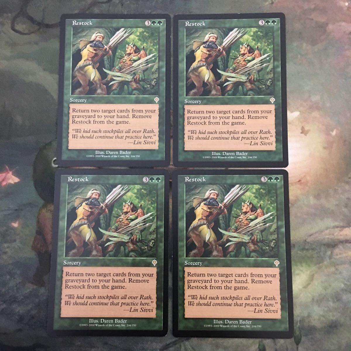 MTG マジックザギャザリング カード まとめ INV 再供給/Restock 4枚セット 50