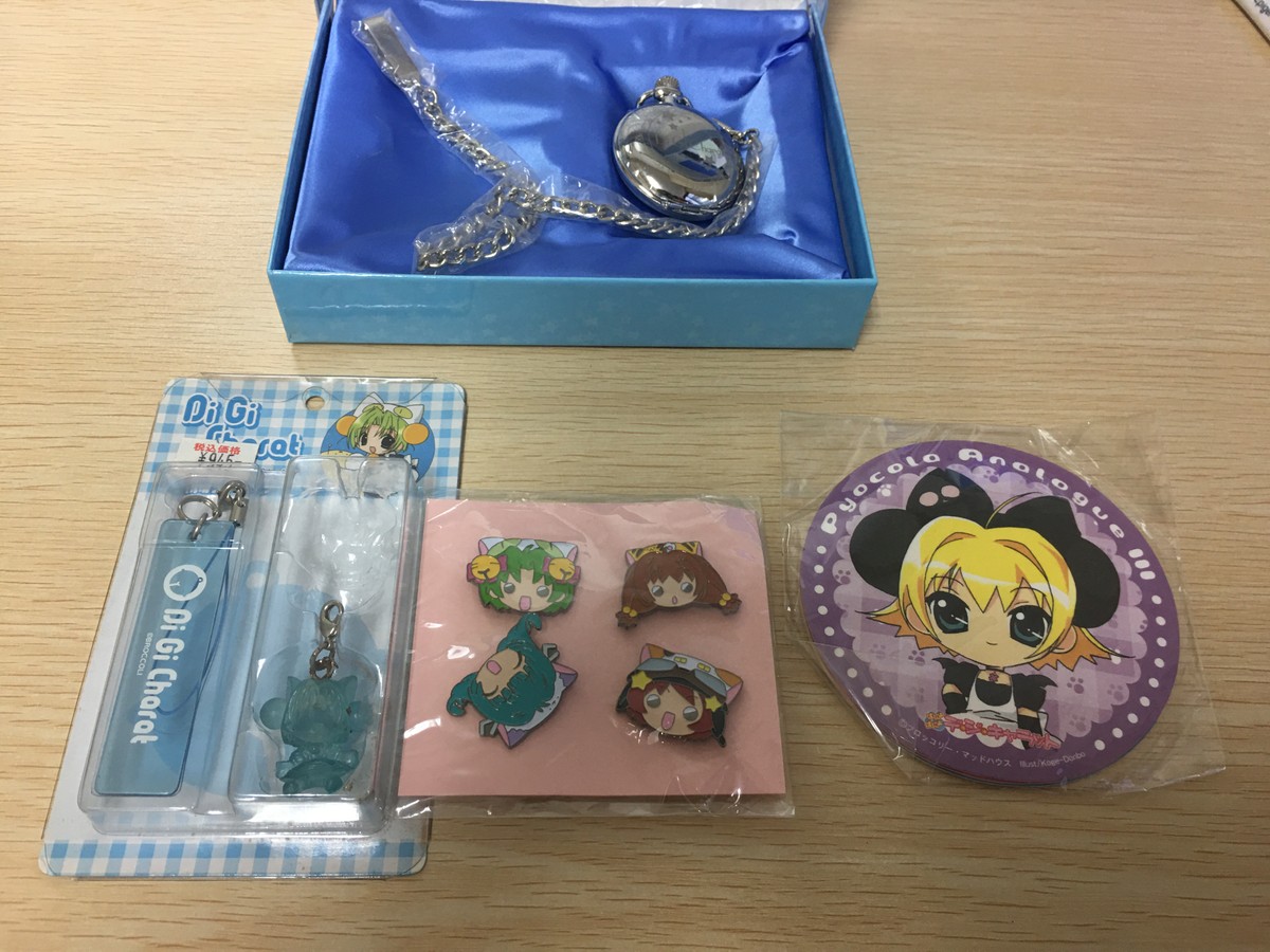 デジキャラット Di Gi Charat デジキャラット 懐中時計 動作確認不実行 コースター ピンバッジ コースター チャーム まとめ 懐中時計 ポケットウォッチ トレカ ブロッコリー アニメグッズまとめ