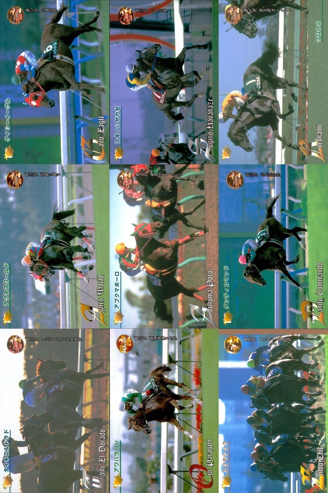 競馬 カード ホースレーシング まとめ ゲイリーイーグル スギノハヤカゼ クロカミ アグネスワールド アブクマポーロ ダンディコマンド タイキエルドラド アワパラゴン エリモシック