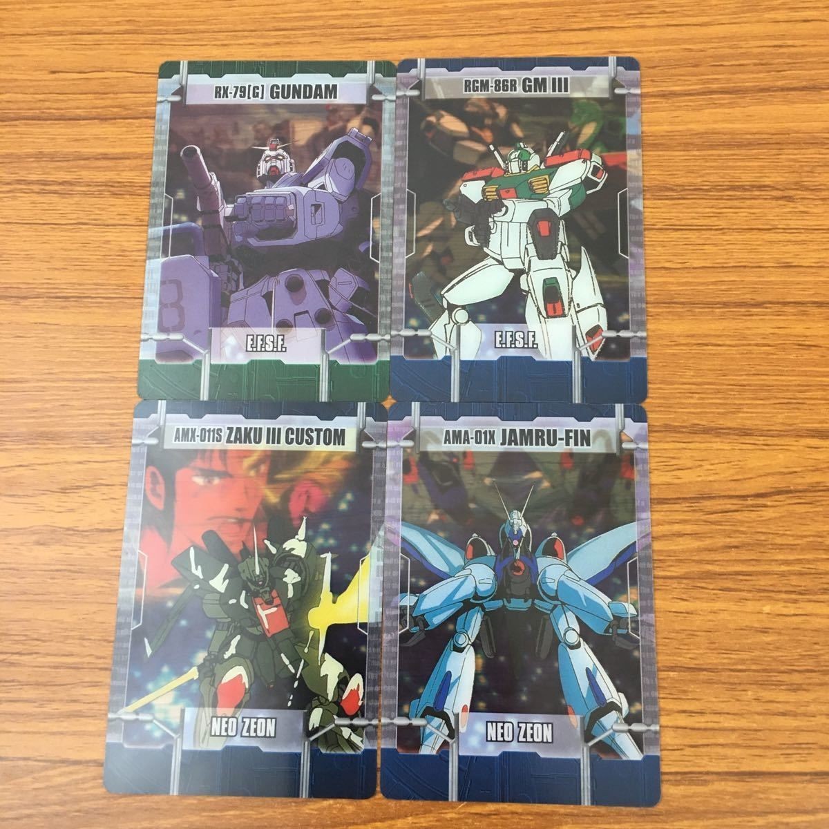 カード クリア トレカ まとめ ガンダム ジム ジャムル フィン ザク 1