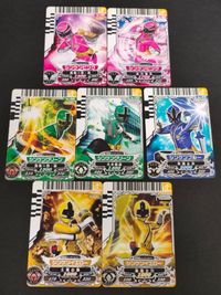 スーパー戦隊 ダイスオー EX DX カード まとめ シンケンジャー SR シンケンピンク シンケングリーン シンケンブルー シンケンイエロー サムネイル 1