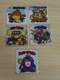 状態難あり ビックリマン チョコ版 旧ビックリマン 第03弾 ヘッド 02 スーパーデビル(偽神) ヤマト爆神 タイプⅡ サン・マルコ ネアンカイサール シンドンネン サムネイル 1