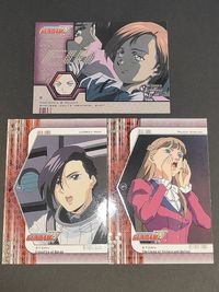 Gundam Wing Card Lot Relena Mariemaia Noin Upper Deck
