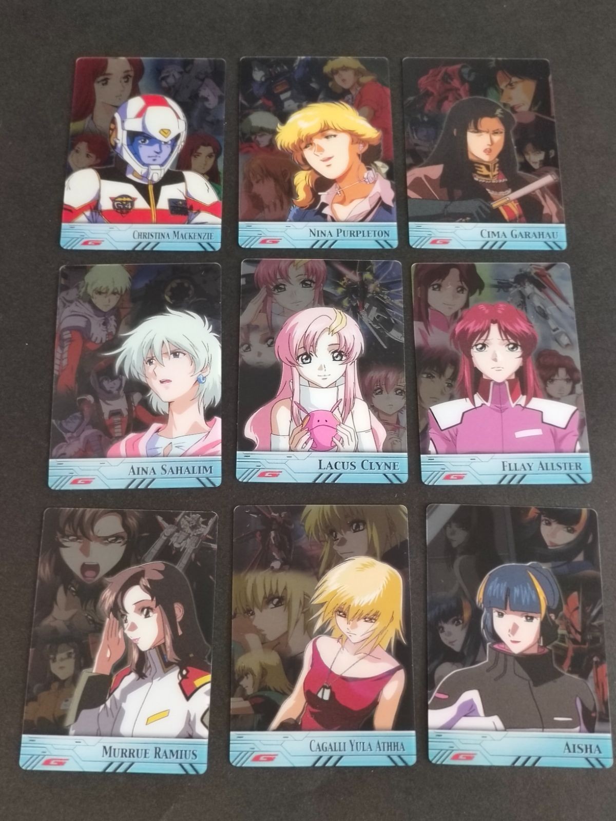ガンダム ヒロイン ウエハース カード 森永 まとめ クリアカード 064 065 066 067 068 069 070 071 072 シーマ ニナ クリスチーナ マッケンジー ラクス クライン アイナ フレイ カガリ マリュー アイシャ