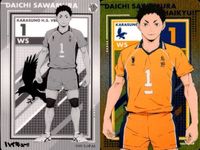 カード まとめ ハイキュー メタリック 山口忠 No.19 日向翔陽 No.13 木兎光太郎 No.09 澤村大地 No.15 影山飛雄 No.14 メタリックカード ウエハース サムネイル 5