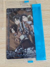 進撃の巨人 メタリックカードコレクション リヴァイ エレン ミカサ 森永 ウエハース サムネイル 3