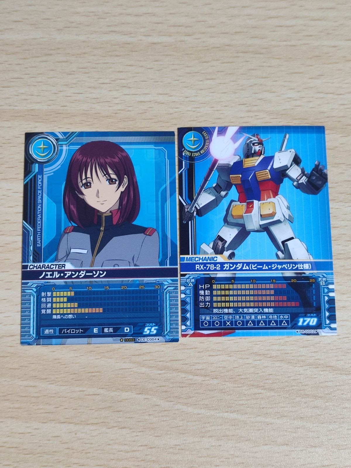 ノエル アンダーソン カード RX-78-2 カード PR-0002 カードビルダー ガンダム