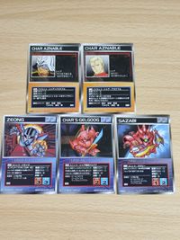 Super Robot Taisen Card Lot Char Gelgoog Zeon Mobile