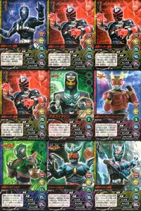 仮面ライダー TOP TRUMPS 仮面ライダートップトランプス TOP TRUMPS BANDAI カード まとめ 仮面ライダー弾鬼 仮面ライダー親鬼 デネブイマジン 仮面ライダークウガ マイティフォーム 仮面ライダーベルデ サムネイル 1