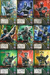 仮面ライダー響鬼 TOP TRUMPS 仮面ライダートップトランプス TOP TRUMPS BANDAI カード まとめ 仮面ライダー銳鬼 仮面ライダー弾鬼 仮面ライダー裁鬼 仮面ライダー斬鬼 仮面ライダー轟鬼 仮面ライダー威吹鬼 サムネイル 1