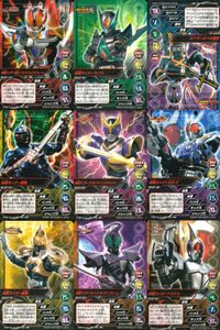 仮面ライダー TOP TRUMPS 仮面ライダートップトランプス TOP TRUMPS BANDAI カード まとめ 仮面ライダー電王 クライマックスフォーム 仮面ライダーランス 仮面ライダーファイズ ブラスターフォーム 9枚 サムネイル 1