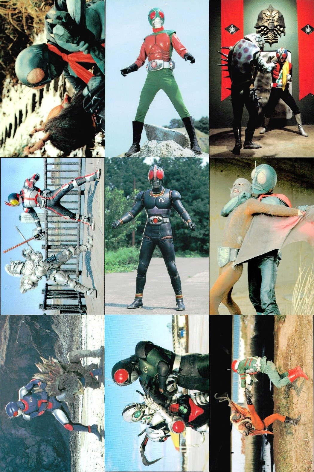 仮面ライダーチップスR MASKED RIDERS CARD 仮面ライダーチップスR カルビー × Magazine Z マガジンZ カード まとめ カード まとめ シーン キャラクター 仮面ライダー1号 vs蜘蛛男 9枚 食玩