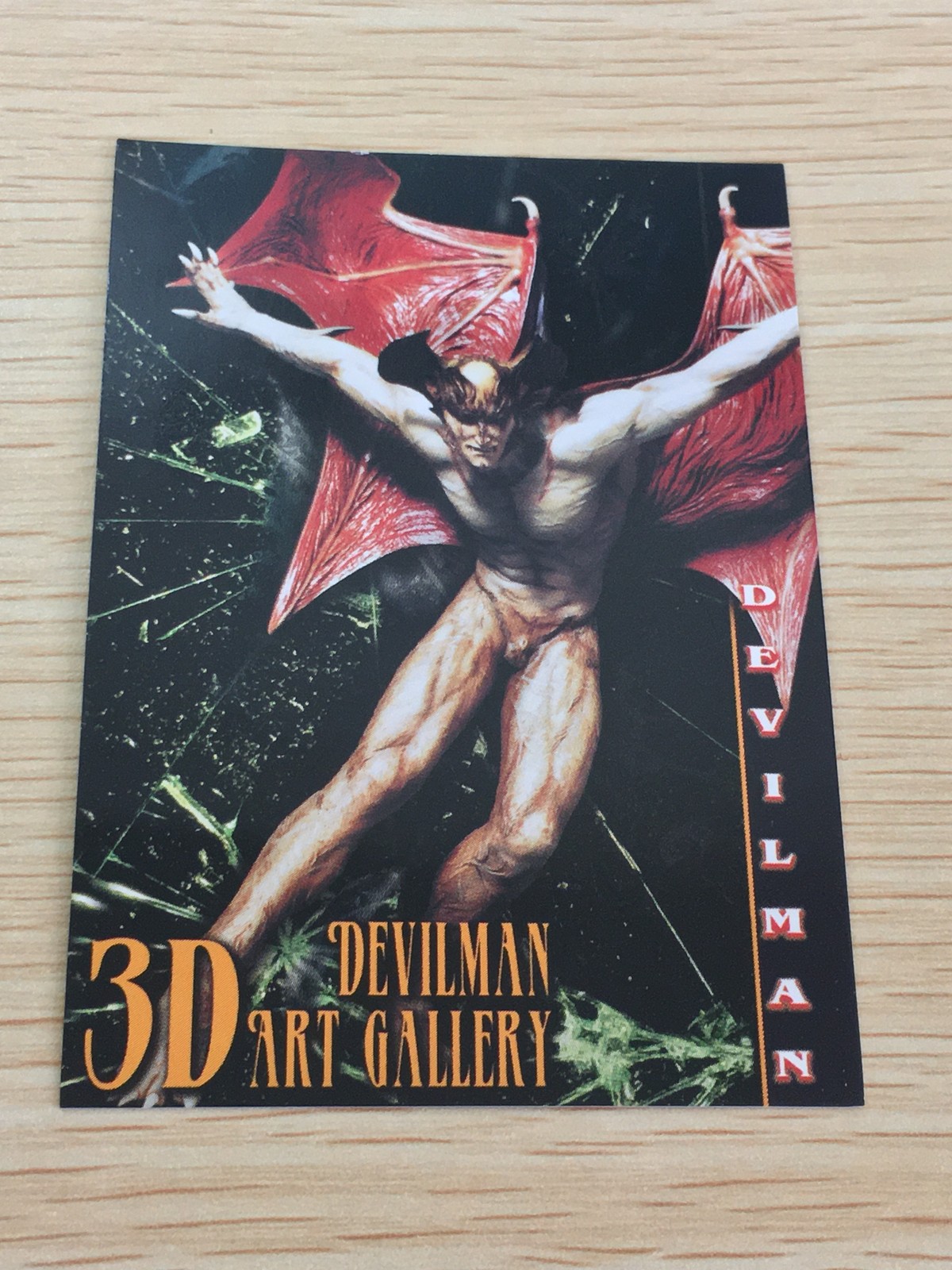 Devilman Trading Collection Card #63 3D Art Gallery Amada 1997 Japanese Anime