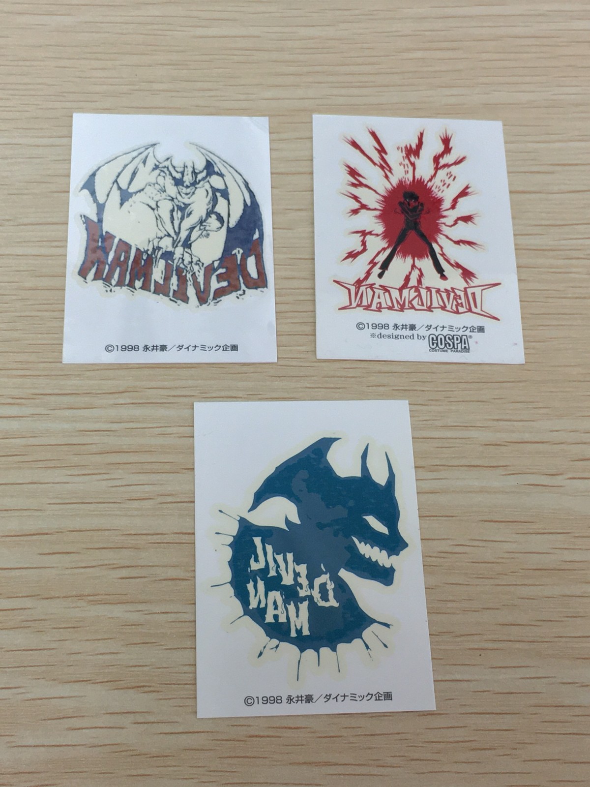 デビルマン デビルマン ペーパータトゥ ペーパータトゥー 永井豪 COSPA ダイナミック企画 まとめ ペーパータトゥ 不動明 3枚 COSPA