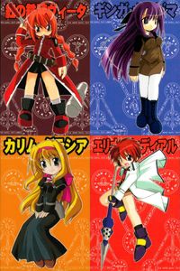 魔法少女リリカルなのはStrikerS 魔法少女リリカル なのはStrikerS カード まとめ キャラクター 紅の鉄騎ヴィータ ギンガ ナカジマ カリム グラシア エリオ モンディアル 4枚 NO.11 NO.10 NO.09 サムネイル 1