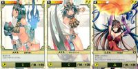 QB ザ デュエル クイーンズブレイド ザ デュエル カード まとめ 基本の構え ダウンスイング 灼熱焔弾 メナス ニクス 3枚 201 195 098 メガハウス TCG サムネイル 1