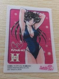 ふたりエッチ カード 水着の女性キャラクター トレカ C-12 H アマダ クリア サムネイル 1