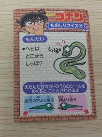 名探偵コナン 名探偵 コナン ものしりクイズ カード カード 江戸川コナン トレカ ものしりクイズ 15 小学館 食玩 ウエハース サムネイル 2