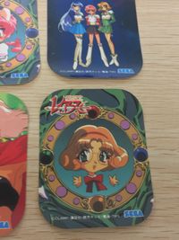 魔法騎士レイアース 魔法騎士レイアース シール 当時品 非売品 まとめ カード まとめ シール 獅堂光 龍咲海 木根梓 プレセア モコナ 3人集合 3人集合 アクションシーン ザガト 木根梓 丸形フレーム 9枚 SEGA サムネイル 2