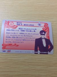 美少女戦士 セーラームーンS 美少女戦士セーラームーン バンプレカード カード セーラー戦士 タキシード仮面 トレカ 12 バンプレスト カードダス サムネイル 3