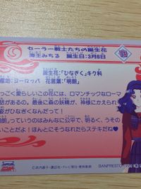 美少女戦士 セーラームーンS 美少女戦士セーラームーン バンプレカード カード 海王みちる トレカ 13 バンプレスト カードダス バンプレ サムネイル 8