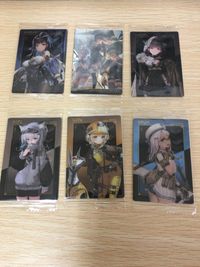 勝利の女神: NIKKE ウマ娘 ウエハース カード まとめ キャラクター グループ マリアン ネオン N102 リター サクラ NIKKE GODDESS OF VICTORY グループ 6枚 No.001 No.004