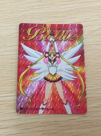 Sailor Moon Battle Card #1 Eternal Sailor Moon Sailor Stars Card FOIL BANDAI