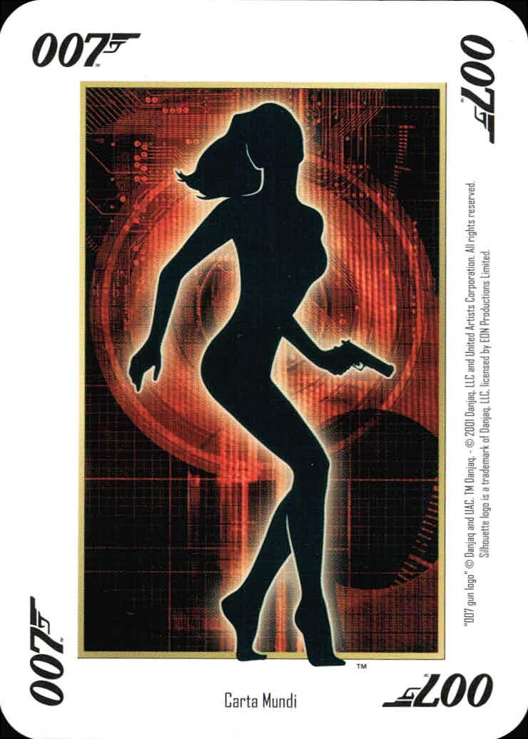007 James Bond 007 ゼロゼロセブン ジェームズボンド カード トランプ カード 007 Silhouette Girl トレカ Carta Mundi トランプ プレイング