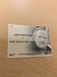 James Bond 007 007 ゼロゼロセブン カード SCIFIHOBBY.COM Rittenhouse Archives カード Aris Kristatos トレカ 45 Rittenhouse Archives サムネイル 2