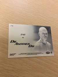 007 Die Another Day 007 ゼロゼロセブン カード SCIFIHOBBY.COM Rittenhouse Archives カード Zao トレカ 74 Rittenhouse Archives トレーディング サムネイル 2