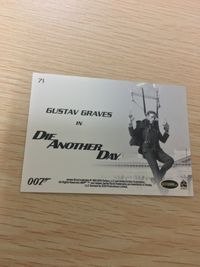 James Bond 007 007 ゼロゼロセブン カード SCIFIHOBBY.COM Rittenhouse Archives カード Gustav Graves トレカ 71 Rittenhouse Archives サムネイル 2