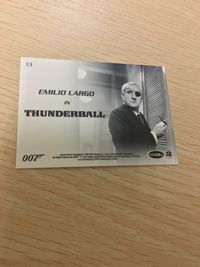 James Bond 007 007 ゼロゼロセブン カード SCIFIHOBBY.COM Rittenhouse Archives カード Emilio Largo トレカ 13 Rittenhouse Archives サムネイル 2