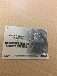 James Bond 007 007 ゼロゼロセブン カード SCIFIHOBBY.COM Rittenhouse Archives カード Ernst Stavro Blofeld トレカ 21 トレーディング サムネイル 2