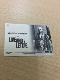 James Bond 007 007 ゼロゼロセブン カード SCIFIHOBBY.COM Rittenhouse Archives カード Baron Samedi トレカ 30 Rittenhouse Archives サムネイル 2