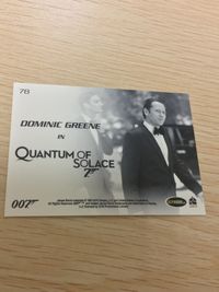 007 Quantum of Solace 007 ゼロゼロセブン カード SCIFIHOBBY.COM Rittenhouse Archives カード Dominic Greene トレカ 78 トレーディング サムネイル 2
