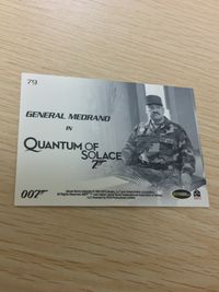 007 Quantum of Solace 007 ゼロゼロセブン カード SCIFIHOBBY.COM Rittenhouse Archives カード General Medrano トレカ 79 トレーディング サムネイル 2