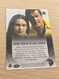 James Bond 007 50th Anniversary 007 ゼロゼロセブン カード カード For Your Eyes Only トレカ 105 Rittenhouse Archives トレーディング サムネイル 2