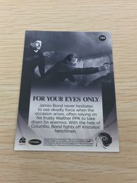 James Bond 007 007 ゼロゼロセブン カード カード For Your Eyes Only トレカ 104 Rittenhouse Archives トレーディング サムネイル 2