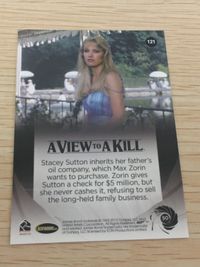 James Bond 007 A View to a Kill Card #121 Stacey Sutton Japanese 007 card FOIL サムネイル 2