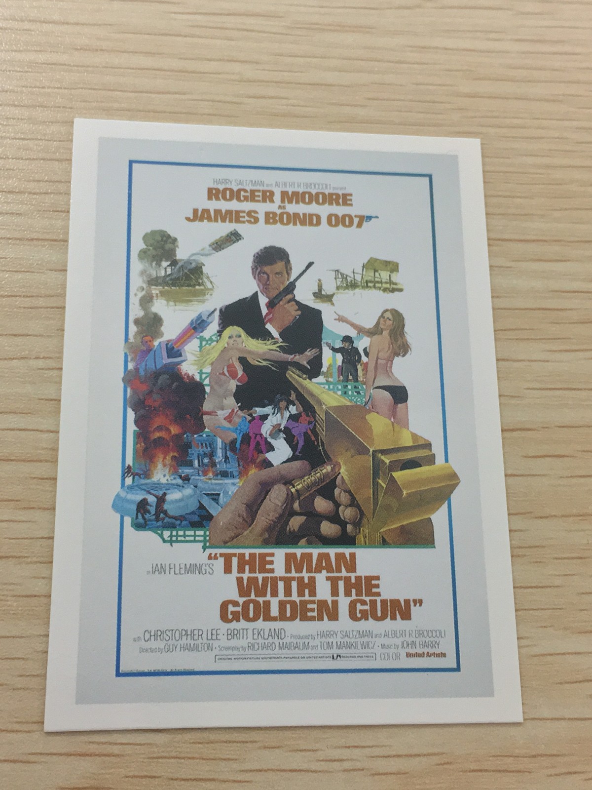 James Bond 007 007 ゼロゼロセブン カード 映画 ポスター風 カード The Man with the Golden Gun トレカ Rittenhouse Archives トレーディング