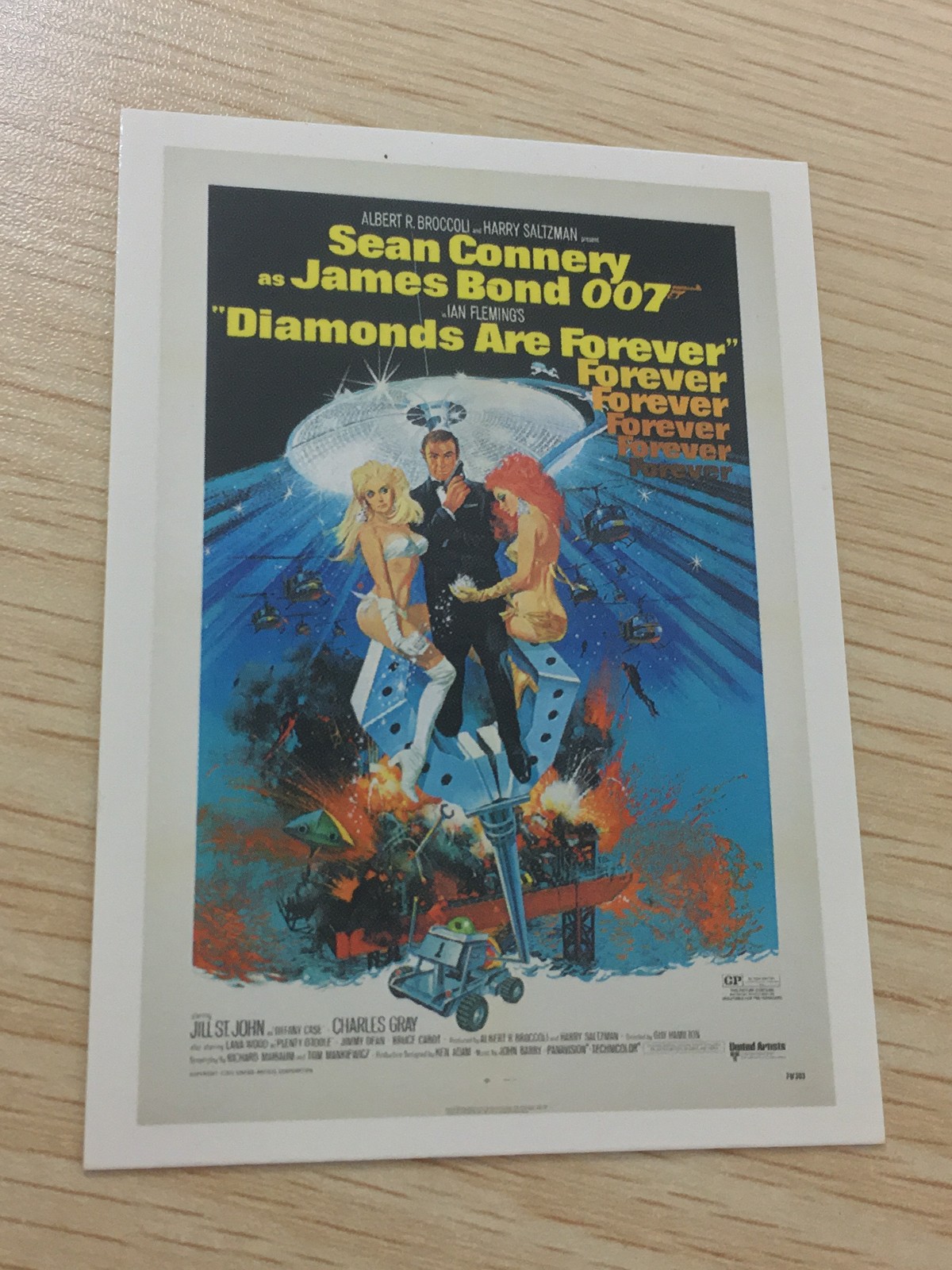 James Bond 007 007 ゼロゼロセブン カード 映画 ポスター風 カード Diamonds Are Forever トレカ Rittenhouse Archives 映画コレクション