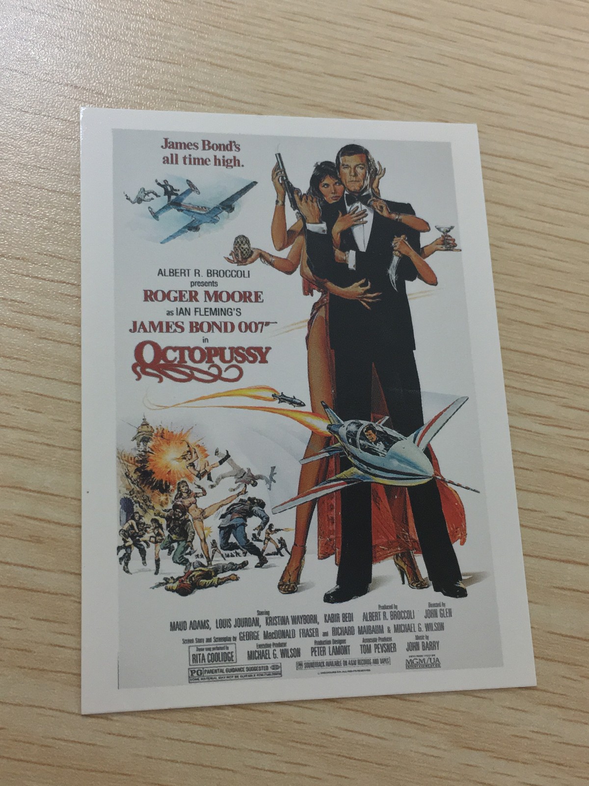 James Bond 007 007 ゼロゼロセブン カード 映画 ポスター風 カード Octopussy トレカ Rittenhouse Archives 映画トレーディング