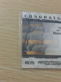 James Bond 007 The Living Daylights 007 ゼロゼロセブン カード コスチューム 当選品 カード Bomb Grenade Sack トレカ RC15 Rittenhouse Archives サムネイル 6