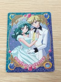 Sailor Moon Holo Card SP5 Michiru Sailor Moon World SP Card wedding FOIL BANDAI