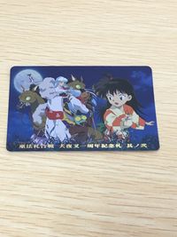 巫法札合戦 犬夜叉 カード 犬夜叉一周年記念札 其ノ弐 トレカ バンダイ TCG サムネイル 1