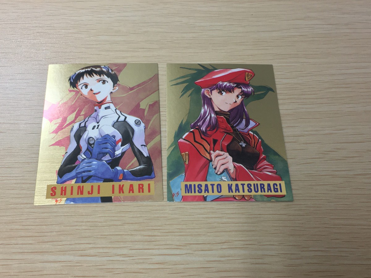新世紀エヴァンゲリオン エヴァンゲリオン カードダスマスターズ SP まとめ 碇シンジ 葛城ミサト カード まとめ キャラクター 碇シンジ 葛城ミサト 2枚 SP1 SP4 バンダイ カードダスマスターズ