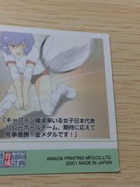 新世紀エヴァンゲリオン 綾波育成計画 綾波レイ バレーボールで金メダル トレカ H15 ENDING 024 AMADA カードゲーム サムネイル 9